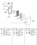 Air Cleaner Diagram and Parts List for 247437-0111-B1  Briggs and Stratton Engine